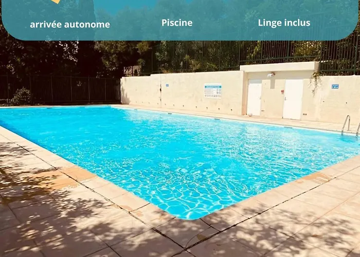 Le Balcon De L'oliveraie, Piscine, Parking, Calme Lägenhet *